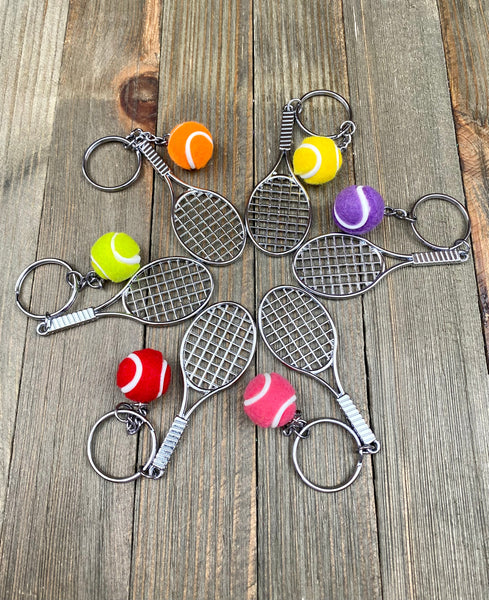 Tennis racket and ball keychain. Sports keychain. Tennis lover’s keychain. Tennis players keychain. Tennis game keychain.  Tennis fans keychain. Tennis coach gift. Best gift. Perfect gift.