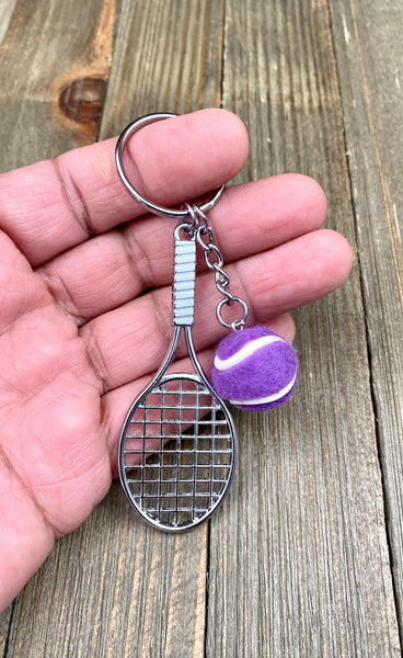 Tennis racket and ball keychain. Sports keychain. Tennis lover’s keychain. Tennis players keychain. Tennis game keychain.  Tennis fans keychain. Tennis coach gift. Best gift. Perfect gift.