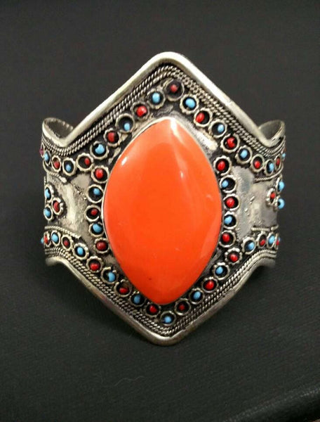 Vintage Bracelet Afghan Tribal Kuchi Cuff Handmade Boho Antique Cuff Traditional Indian Ethnic Bracelet Jewelry Gift For Her.