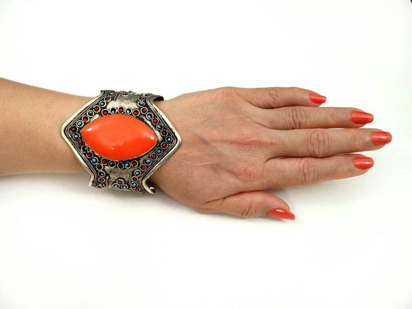 Vintage Bracelet Afghan Tribal Kuchi Cuff Handmade Boho Antique Cuff Traditional Indian Ethnic Bracelet Jewelry Gift For Her.