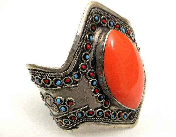 Vintage Bracelet Afghan Tribal Kuchi Cuff Handmade Boho Antique Cuff Traditional Indian Ethnic Bracelet Jewelry Gift For Her.