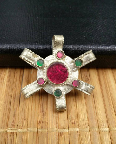 Vintage Turkoman Button/ Connector DIY Findings Belly Dancing Costume Supply Boho Dress Designing Tribal Kuchi Afghan Handmade Rare Jewelry.