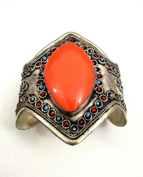 Vintage Bracelet Afghan Tribal Kuchi Cuff Handmade Boho Antique Cuff Traditional Indian Ethnic Bracelet Jewelry Gift For Her.