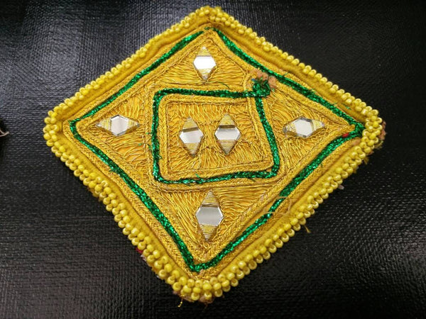 2 Dress Patches Costume Designing Supply DIY Afghan Kuchi Handmade Vintage Banjara Dress Sew On Tribal Boho Patch Ethnic Indian Dress Panels