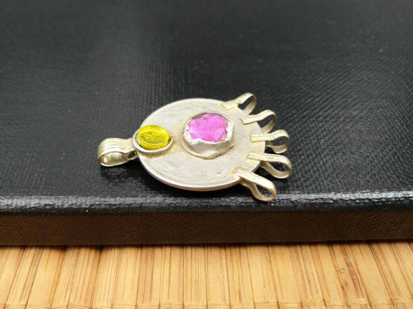 Vintage Coin Connector DIY Costume Jewelry Designing Supply Old Antique Coin Connector Charm Banjara Kuchi Tribal Coin Link Pendant Findings