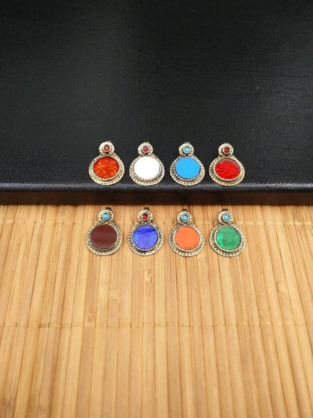 8 Waziri Pendants DIY Costume Designing Boho Belly Dancing Jewelry Supply Charms Banjara Kuchi Gypsy Tribal Pendant Findings Dress Designing