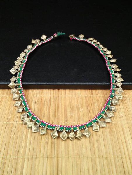 Afghan Tribal Necklace/Trim Traditional Vintage Antique Handmade Kuchi Boho Necklace/Trim Ethnic Indian Waziri Banjara Jewelry DIY Findings.