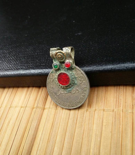 Vintage Coin Pendant DIY Belly Dancing Costume Designing Supply Antique Charm Banjara Kuchi Tribal Afghan Bohemian Clothing Jewelry Findings