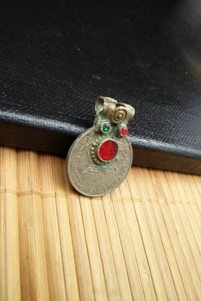 Vintage Coin Pendant DIY Belly Dancing Costume Designing Supply Antique Charm Banjara Kuchi Tribal Afghan Bohemian Clothing Jewelry Findings