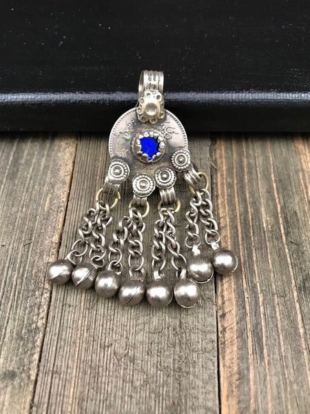 Double Sided Vintage Coin Pendant Belly Dancing Costume Designing DIY Bohemian Jewelry Supply Old Antique Afghan Kuchi Tribal Ethnic Charm.