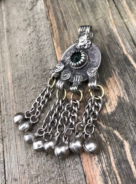 Double Sided Vintage Coin Pendant Belly Dancing Costume Designing DIY Bohemian Jewelry Supply Old Antique Afghan Kuchi Tribal Ethnic Charm.