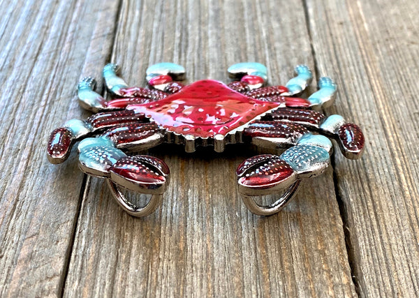 Red Crab Pendant Crab Lover's Seafood Lover's Beach Lover's Charm diy Long Sweater Yoga Mala Necklace Bohemian Jewelry Findings